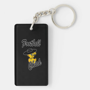 Football Chick #4 Key Ring