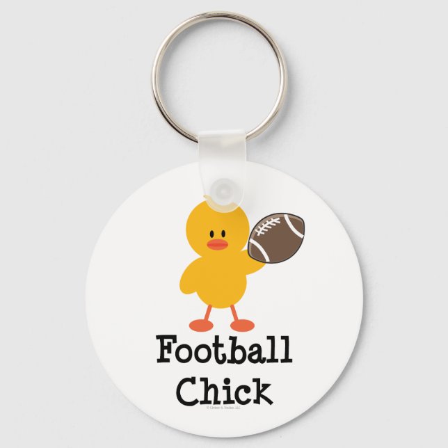 Football Chick Key Chain (Front)