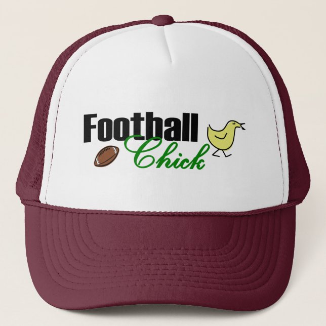Football Chick Trucker Hat (Front)