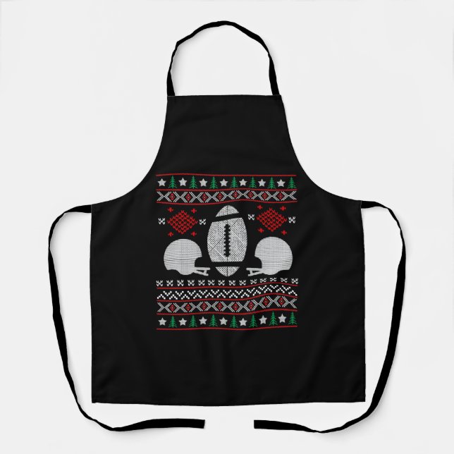 FOOTBALL CHRISTMAS   APRON (Front)