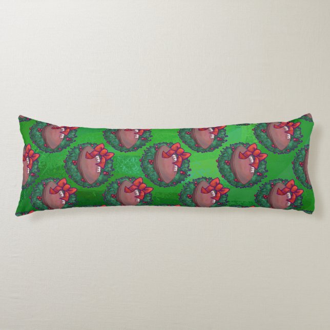 Football Christmas Body Cushion (Front)