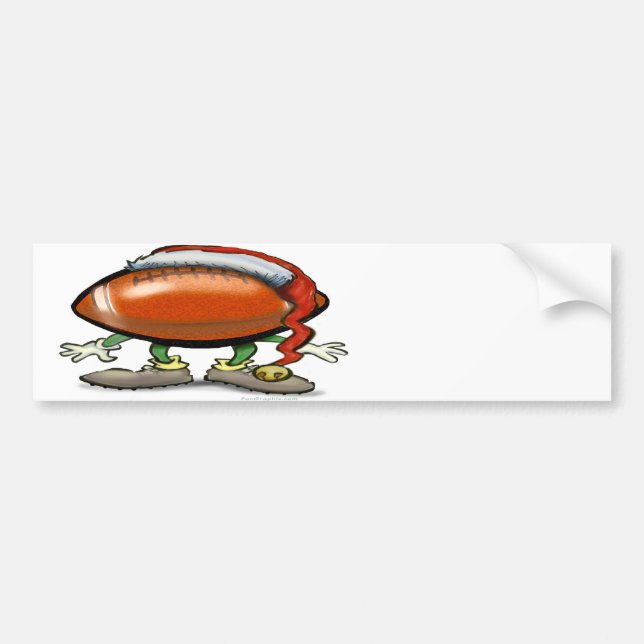 Football Christmas Bumper Sticker (Front)