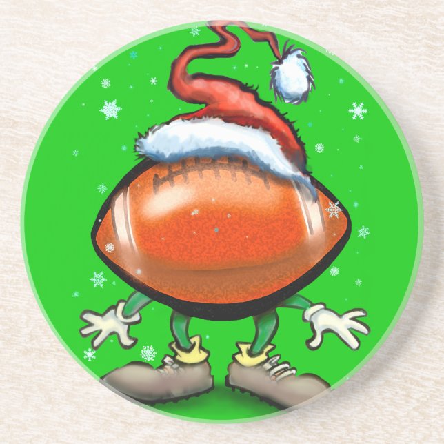 Football Christmas Coaster (Front)