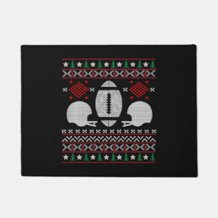 FOOTBALL CHRISTMAS DOORMAT