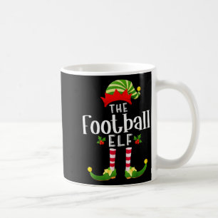 Football Christmas Elf Matching Pajama X-mas Party Coffee Mug