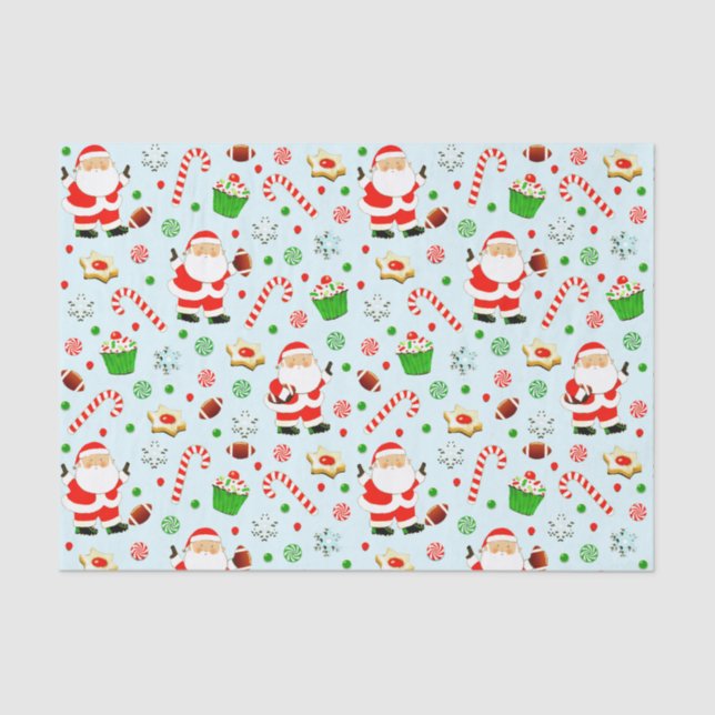 Football Christmas Gift Tissue Paper (Front)
