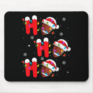 Football Christmas Ho Ho Ho Santa Srts Player Funn Mouse Mat