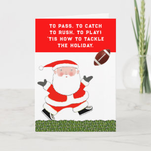 Football Christmas Holiday Card