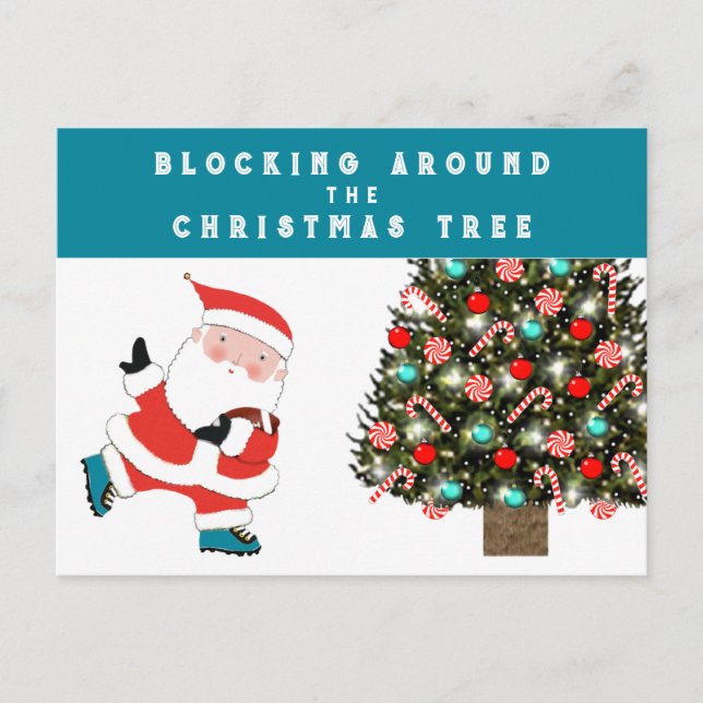 Football Christmas Holiday Card (Front)