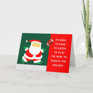 Football Christmas Holiday Cards