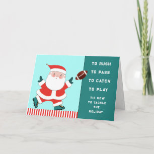Football Christmas Holiday Cards