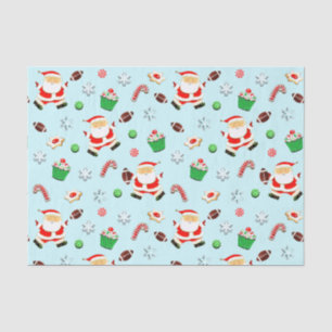 Football Christmas Holiday Tissue Paper
