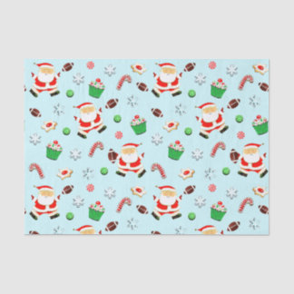 Football Christmas Holiday Tissue Paper