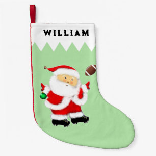 Football Christmas Keepsake Small Christmas Stocking