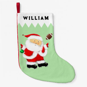 Football Christmas Keepsake Small Christmas Stocking
