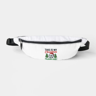 Football Christmas Pajama Shirt Bum Bags