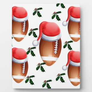 FOOTBALL CHRISTMAS PLAQUE