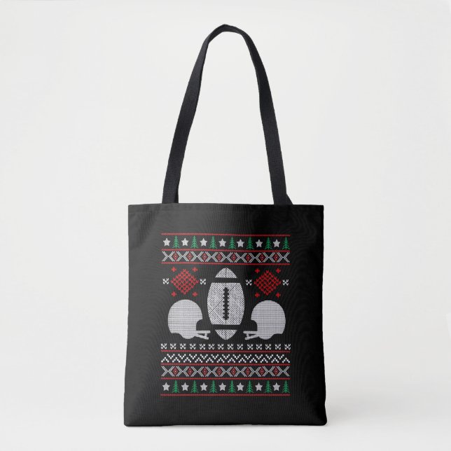 FOOTBALL CHRISTMAS   TOTE BAG (Front)