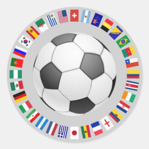 FOOTBALL CLASSIC ROUND STICKER