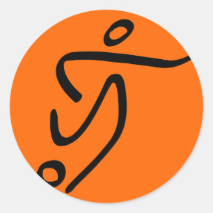 Football Classic Round Sticker