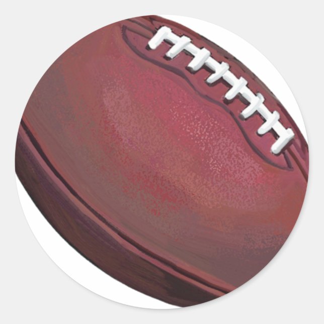 Football Classic Round Sticker (Front)