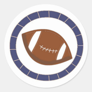 Football Classic Round Sticker