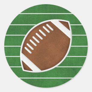 Football Classic Round Sticker