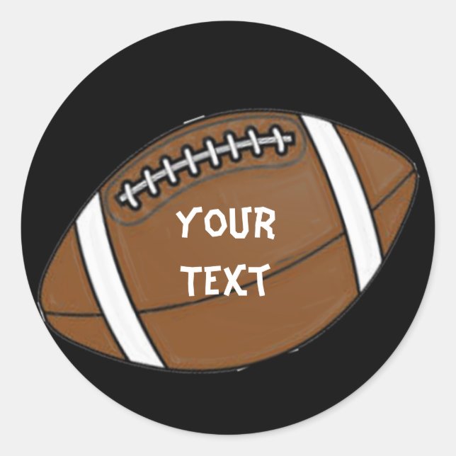 Football Classic Round Sticker (Front)