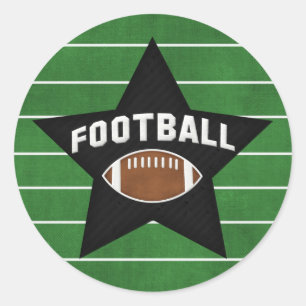 Football Classic Round Sticker