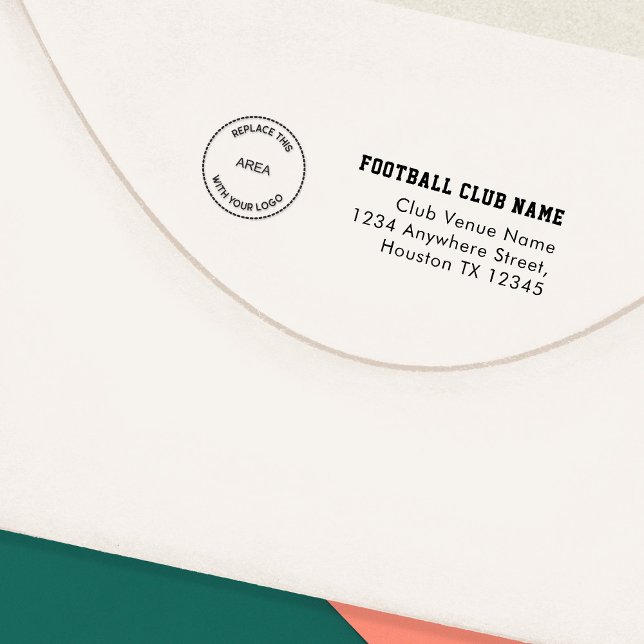 Football Club Logo Return Name Address Self-inking Stamp (Creator Uploaded)
