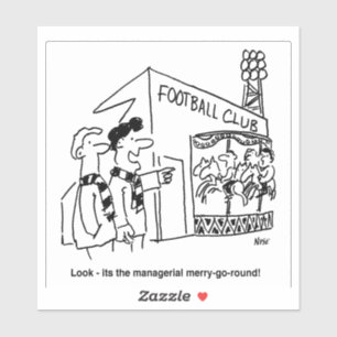 Football Club Managerial Merry-go-round Cartoon.
