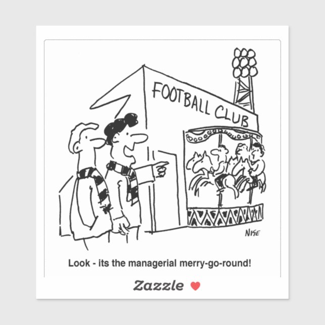 Football Club Managerial Merry-go-round Cartoon. (Sheet)