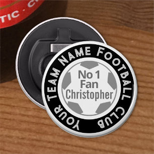 Football Club Name on a Bottle Opener