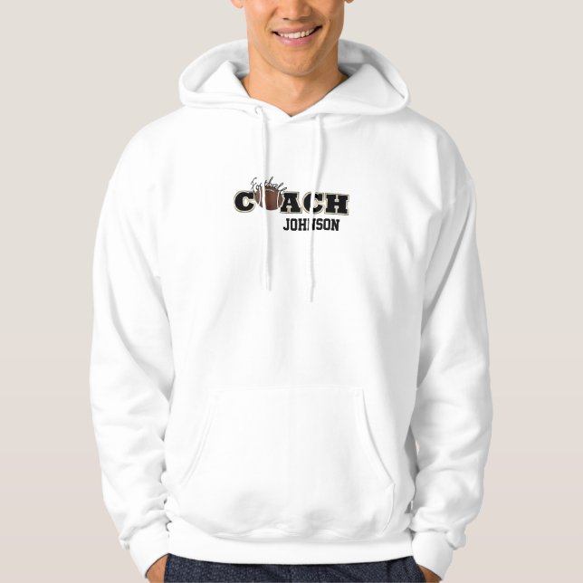 Football Coach Black and Gold - SRF Hoodie (Front)