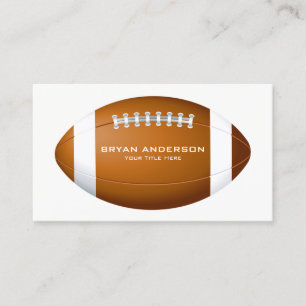 Football Coach Business Card