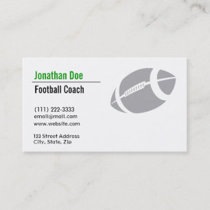 Football Coach Business Card