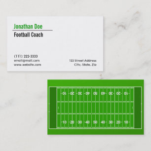 Football Coach Business Card