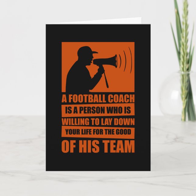 Football Coach Card (Front)