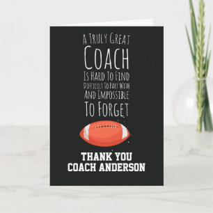 Football Coach Card
