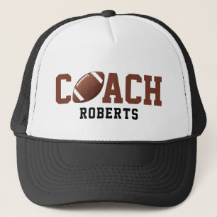 🏈 football COACH [custom name] Trucker Hat