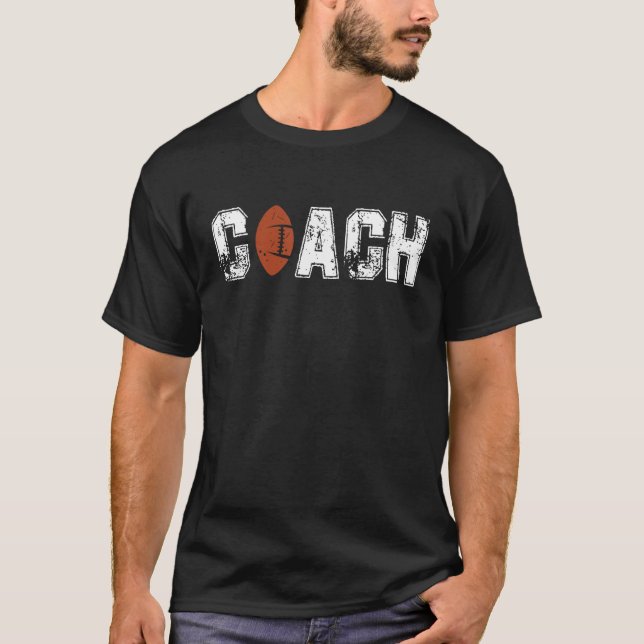 Football Coach Dad Dibs On The Coach  Foot ball Tr T-Shirt (Front)