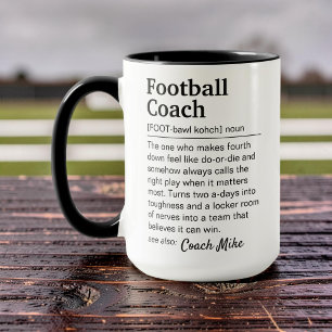 Football Coach Definition Custom Appreciation Mug