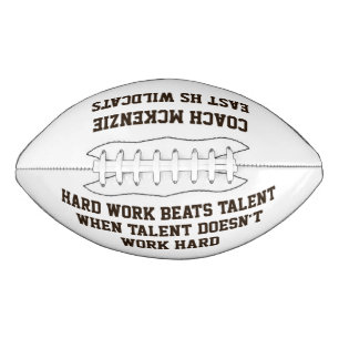 Football Coach Gift: Name & Quote Football American Football