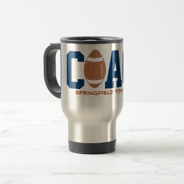 Football coach mug (Front Left)