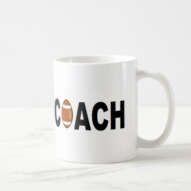 Football Coach Personalised Coffee Mug (Right)
