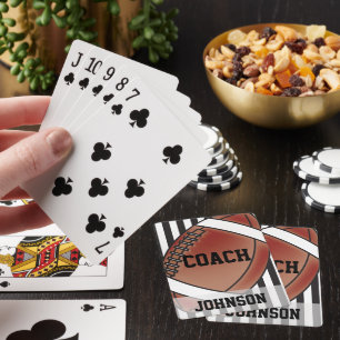 Football Coach Playing Cards