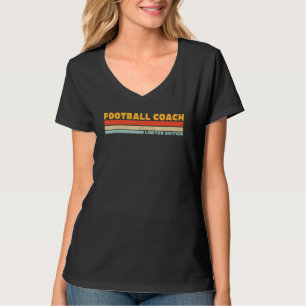 Football Coach Retro Career Job Title Profession T-Shirt
