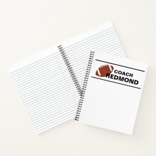 Football Coach Spiral Notebook