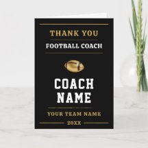 Football Coach Team Appreciation Gift