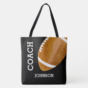 Football Coach Vintage Retro Football Personalised Tote Bag